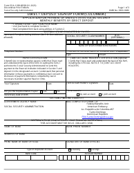 Form SSA-1199-OP69 Direct Deposit Sign-Up Form (Colombia)