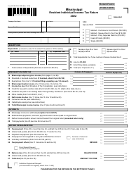 Form 80-105 Mississippi Resident Individual Income Tax Return - Mississippi