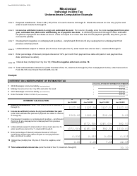 Form 80-320 Mississippi Individual Income Tax Interest and Penalty Worksheet - Mississippi, Page 3