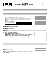 Form 81-110 Mississippi Fiduciary Income Tax Return (For Estates and Trusts) - Mississippi, Page 2