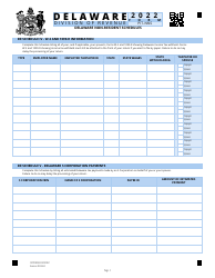 Form PIT-NNS Delaware Individual Non-resident Income Tax Form Schedule - Delaware, Page 2