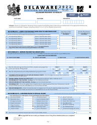 Form PIT-RSS Delaware Resident Schedules - Delaware