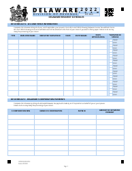 Form PIT-RSS Delaware Resident Schedules - Delaware, Page 2