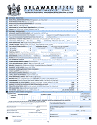 Form PIT-NON Delaware Individual Non-resident Income Tax Return - Delaware, Page 2