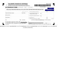 Document preview: Form 200C-EX Application for Automatic Extension of Time to File Delaware Composite Income Tax Return - Delaware, 2023