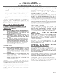 Instructions for Form 400 Delaware Fiduciary Income Tax Return - Delaware, Page 2
