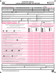 Form CLGS-32-1 Taxpayer Annual Local Earned Income Tax Return - Pennsylvania