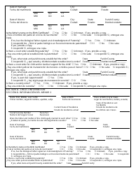 Form CSE101SP Application or Documentation for Child Support Services - Louisiana (English/Spanish), Page 6