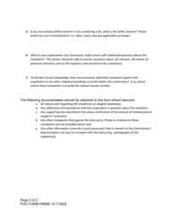 PUC Form FM996 Hfrz Foreign-Owned Facilities Complaint Form - Oregon, Page 2