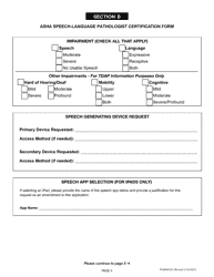 Form FM608SGD Speech Generating Devices Application - Oregon Telecommunication Devices Access Program (Tdap) - Oregon, Page 5