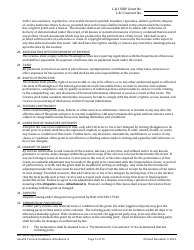 L&amp;i Ship Grant Award Agreement Form - Washington, Page 11