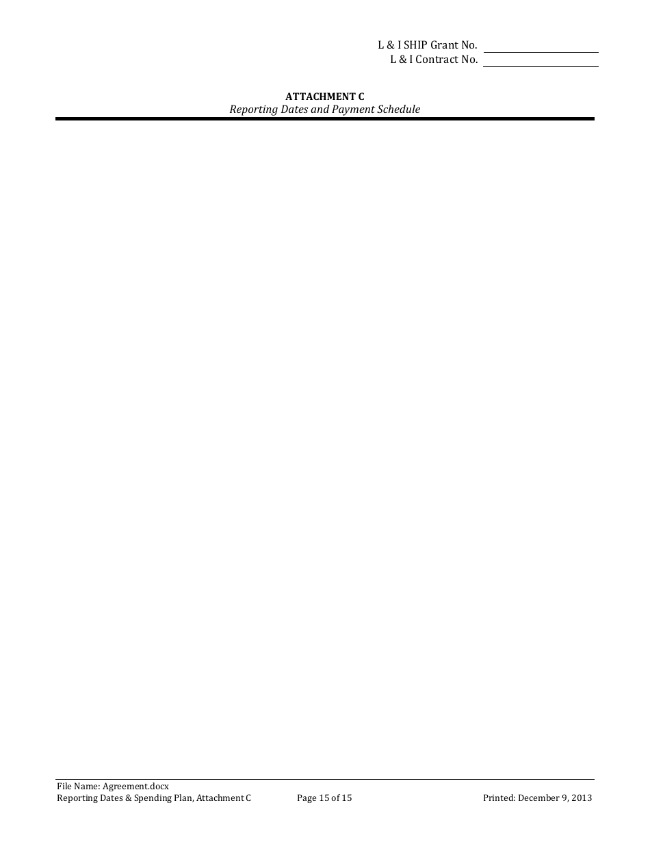 Li Ship Grant Award Agreement Form - Washington, Page 15