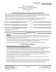 L&amp;i Ship Grant Award Agreement Form - Washington