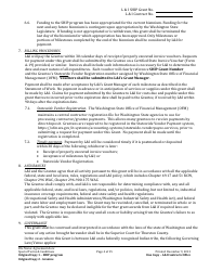 L&amp;i Ship Grant Award Agreement Form - Washington, Page 4