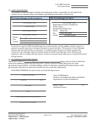 L&amp;i Ship Grant Award Agreement Form - Washington, Page 6