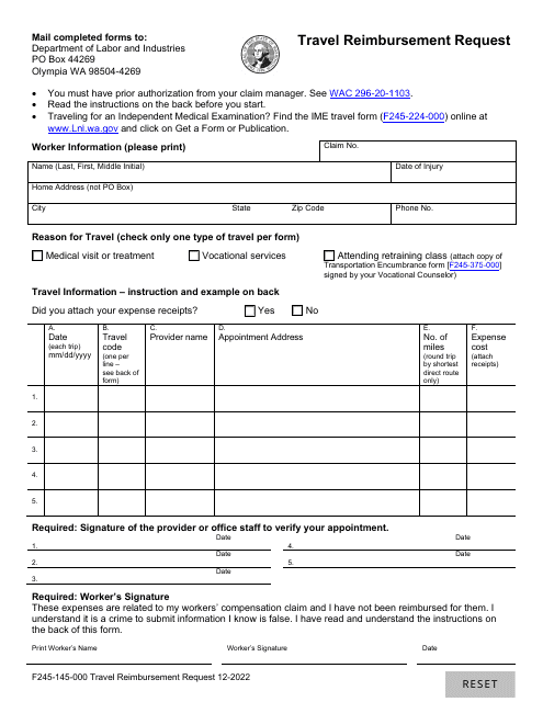 Form F245-145-000  Printable Pdf
