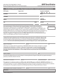 Document preview: Form DOH-5067 Aemt Recertification - New York