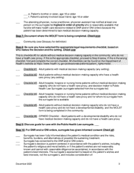 Checklist #5: Adult Patients Without Medical Decision-Making Capacity Who Do Not Have a Health Care Proxy, and Do Not Have a Developmental Disability and the Molst Form Is Being Completed in the Community - New York, Page 3