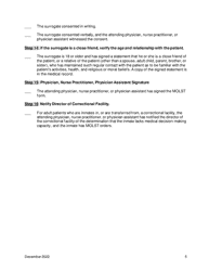 Checklist #5: Adult Patients Without Medical Decision-Making Capacity Who Do Not Have a Health Care Proxy, and Do Not Have a Developmental Disability and the Molst Form Is Being Completed in the Community - New York, Page 5