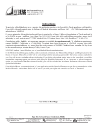 Form F602 Application for Disability Retirement Tier 2 Members - New York City, Page 5