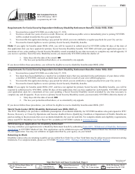 Form F603 Application for Disability Retirement Tier 3 Uniformed Correction Force Only - New York City, Page 6