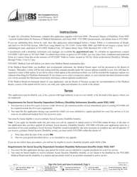Form F625 Application for Disability Retirement 22-year Plan Members - New York City, Page 5