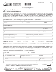 Form F103 Application for Membership for Nycers-Eligible Employees - New York City
