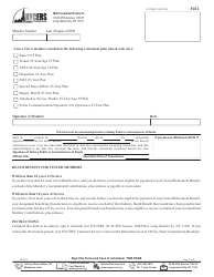 Form F254 Notice of Intention to File for a Tier 3, 4, 6 or 22-year Plan Vested Retirement Benefit - New York City, Page 2