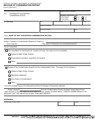 Document preview: Form RW9-21 Release of Condemnation Deposit - California