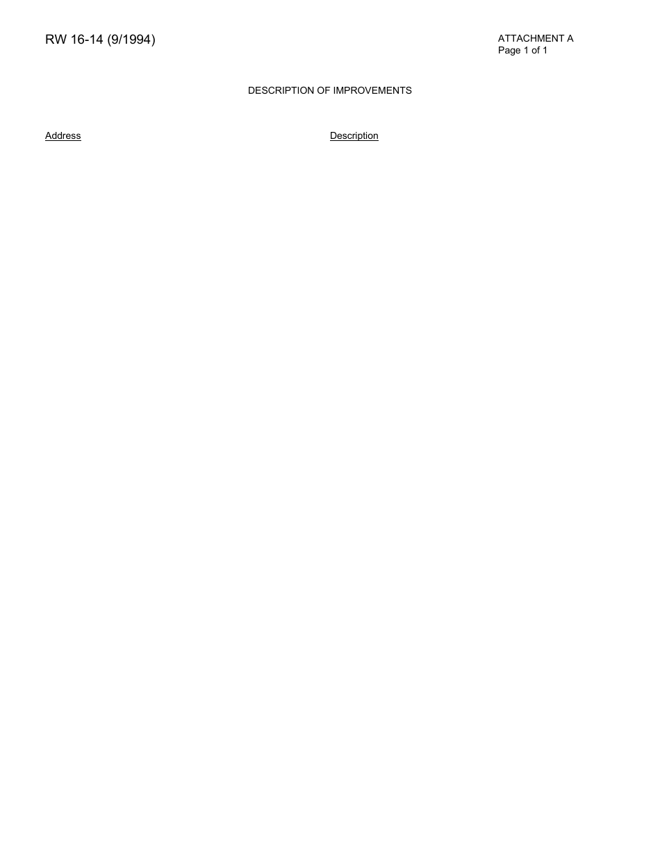 Form RW16-14 Request for Proposal Department of Transportation Disposal of Properties - California, Page 5