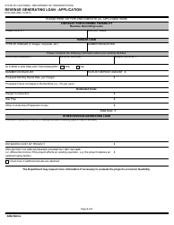 Form DOA-0020 Revenue Generating Loan - Application - California, Page 2