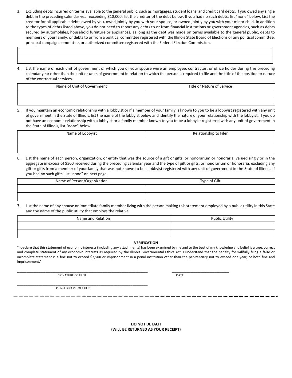 DeKalb County, Illinois Statement of Economic Interests - Fill Out ...