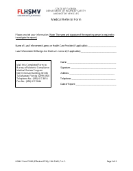 HSMV Form 72190 Medical Referral Form - Florida, Page 2