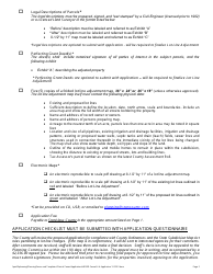 Lot Line Adjustment Application - No Williamson Act - Stanislaus County, California, Page 2