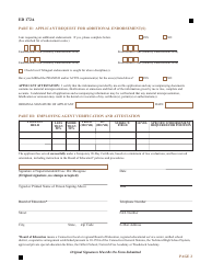 Form ED172A Application for Initial Educator Certificate for Holders of Temporary 90-day Certificates - Connecticut, Page 2