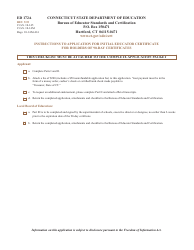 Form ED172A Application for Initial Educator Certificate for Holders of Temporary 90-day Certificates - Connecticut, Page 3