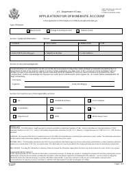 Form DS-4140 Application for Ofm Website Account