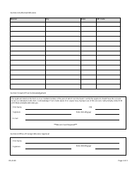Form DS-4140 Application for Ofm Website Account, Page 2