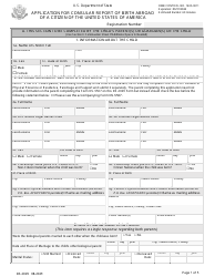 Form DS-2029 Application for Consular Report of Birth Abroad of a Citizen of the United States of America, Page 4