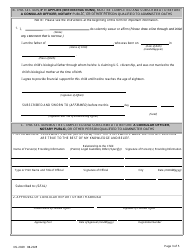 Form DS-2029 Application for Consular Report of Birth Abroad of a Citizen of the United States of America, Page 6