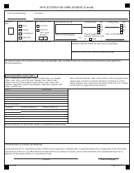 Form DS-1950 Application for Employment, Page 5