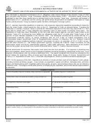 Document preview: Form DS-4131 Advance Notification Form Tourist and Other Non-governmental Activities in the Antarctic Treaty Area
