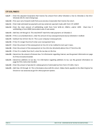 Instructions for Form CIT-120 West Virginia Corporation Net Income Tax Return - West Virginia, Page 13