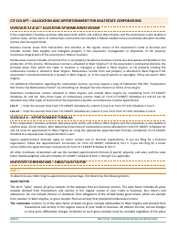 Instructions for Form CIT-120 West Virginia Corporation Net Income Tax Return - West Virginia, Page 19