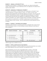 Instructions for Mainecare Cost Report for Nursing Care Facilities - Multi-Level With a Cbs Unit and a BI Unit - Maine, Page 6