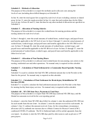 Instructions for Mainecare Cost Report for Nursing Care Facilities - Multi-Level With a Cbs Unit and a BI Unit - Maine, Page 9