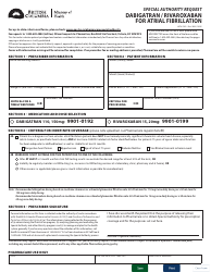 Form HLTH5391 Special Authority Request - Dabigatran/Rivaroxaban for Atrial Fibrillation - British Columbia, Canada