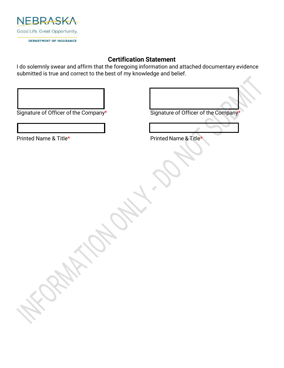 Third Party Administrator Annual Statement - Nebraska, Page 4