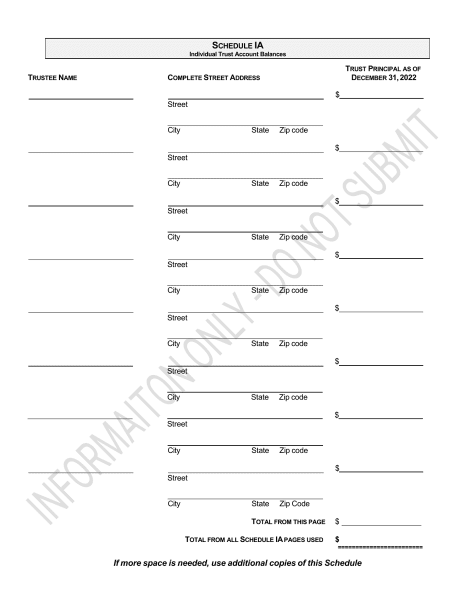 Pre-need Individual Annual Statement - Nebraska, Page 3