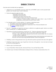 Form 129 Application for Liquor License - Manufacturer - Nebraska, Page 2